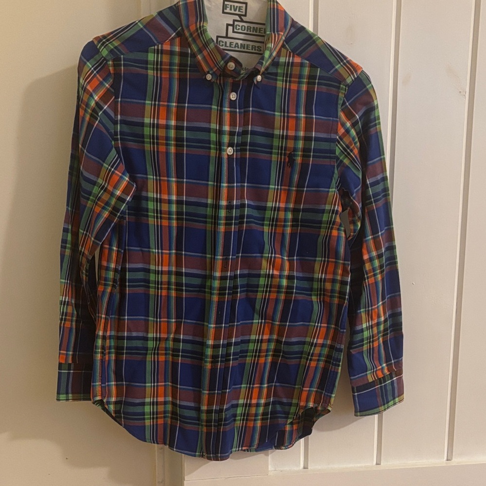 Polo Ralph Lauren Plaid Boys 10-12 - worn once